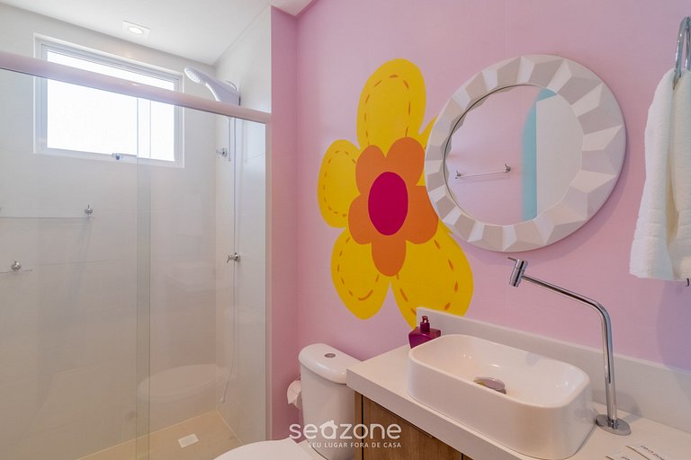 Apto 2Q temático Arco-Íris c/ churrasq OBP0301