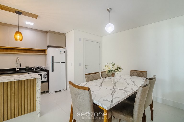 Apto vista al mar c/ parrilla 50m - SHC1106