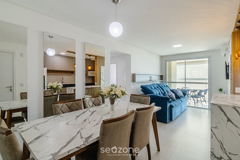 Apto vista mar c/ churrasq. 50m - SHC1106