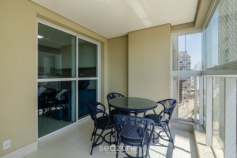 Apto vista mar c/ churrasq. 50m - SHC1106