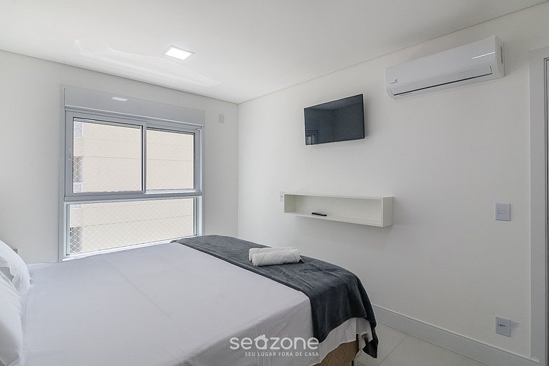 Apto vista mar c/ churrasq. 50m - SHC1106