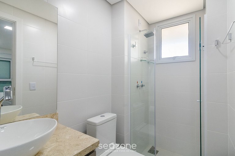 Apto vista mar c/ churrasq. 50m - SHC1106