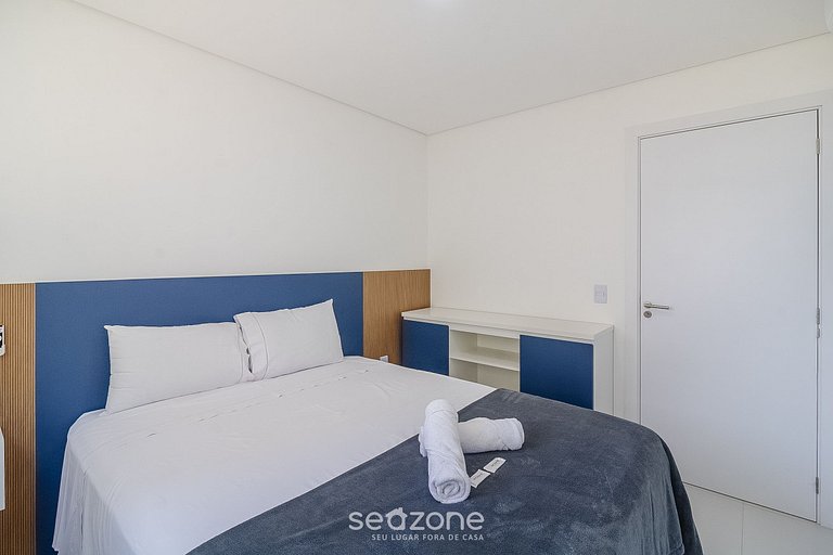 Apto vista mar c/ churrasq. 50m - SHC1106