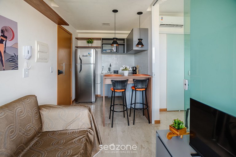 Ap c/vista al mar en cond. c/gim y piscina SOA0608