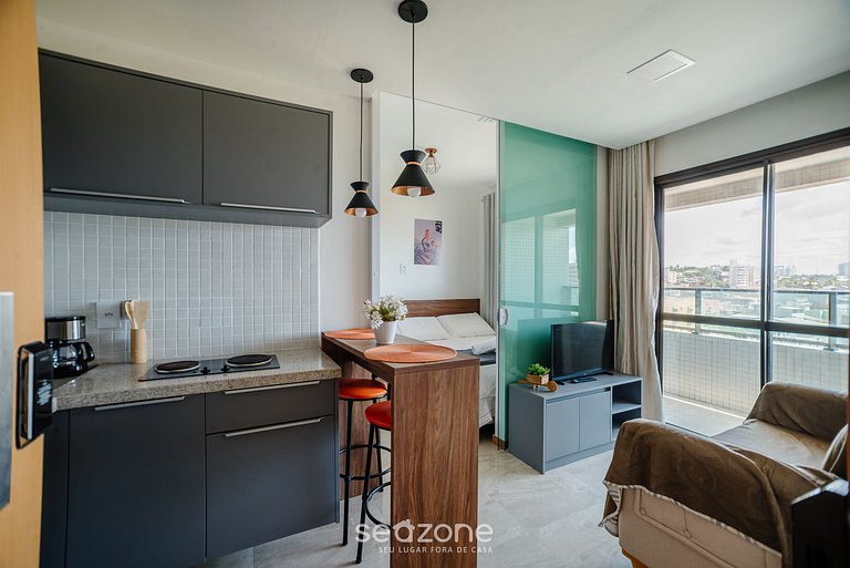 Apto Vista Mar em cond c/ acad e piscina - SOA0608