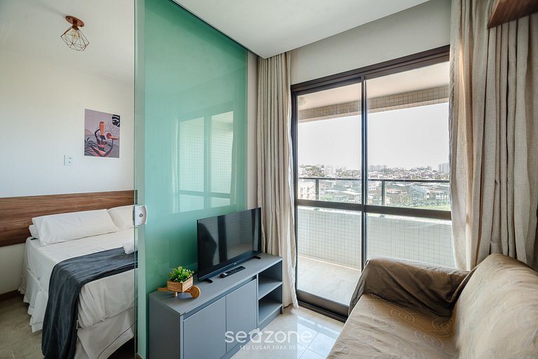 Ap c/vista al mar en cond. c/gim y piscina SOA0608