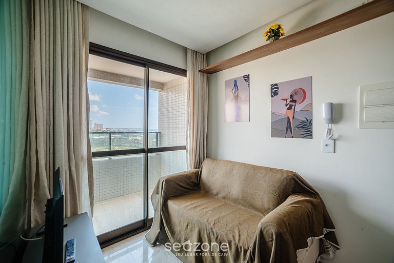 Apto Vista Mar em cond c/ acad e piscina - SOA0608