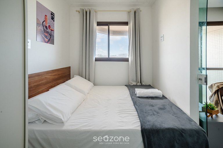 Ap c/vista al mar en cond. c/gim y piscina SOA0608