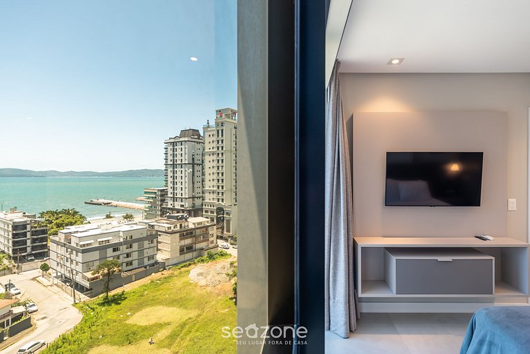 Apartamento com vista para o mar em condomínio a 280 metros