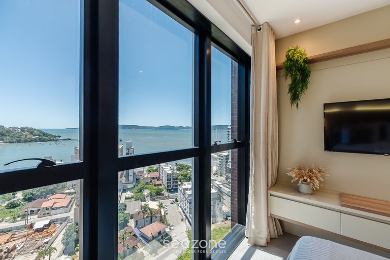 Apartamento c/ vista para o mar a 280 metros da praia MHF150