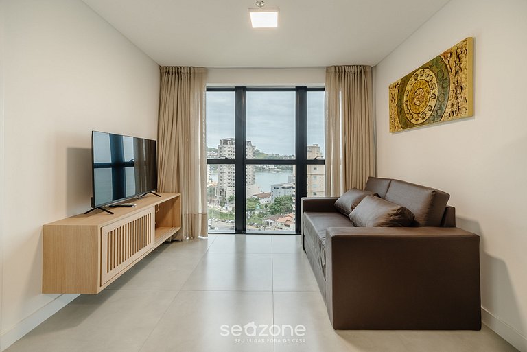 Apto 1H c/ vista mar y gym 280m playa MHF1206