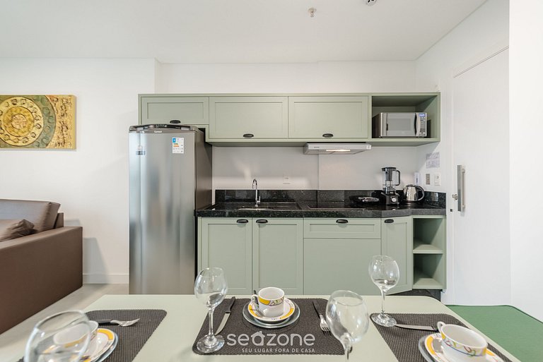 Apto 1H c/ vista mar y gym 280m playa MHF1206