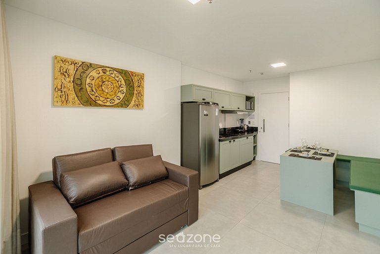 Apto 1H c/ vista mar y gym 280m playa MHF1206