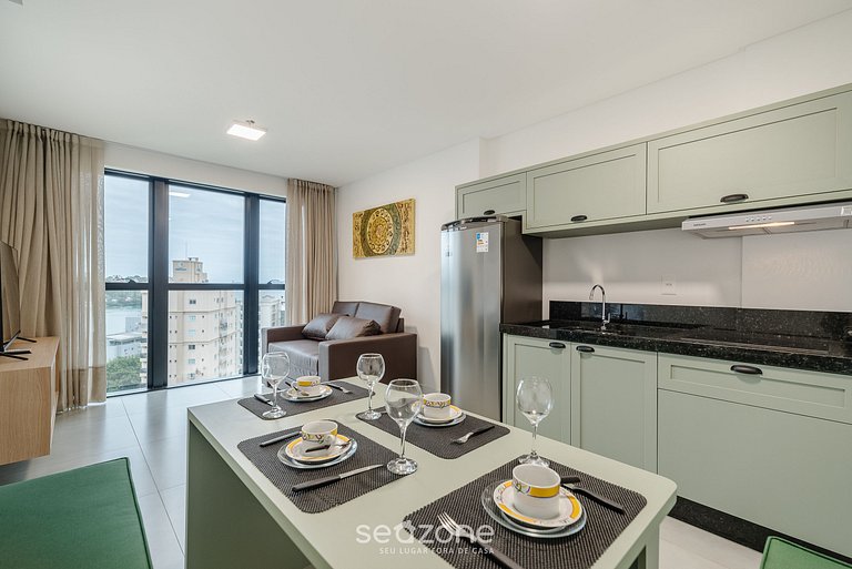 Apto 1H c/ vista mar y gym 280m playa MHF1206