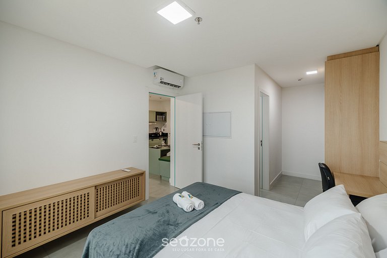 Apto 1H c/ vista mar y gym 280m playa MHF1206