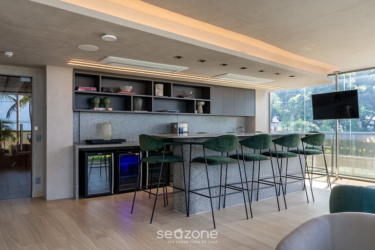 Belo Flat Vista Frente Mar em Cabo Branco SYH334