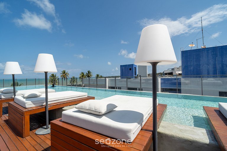 Belo Flat Vista Frente Mar em Cabo Branco SYH334