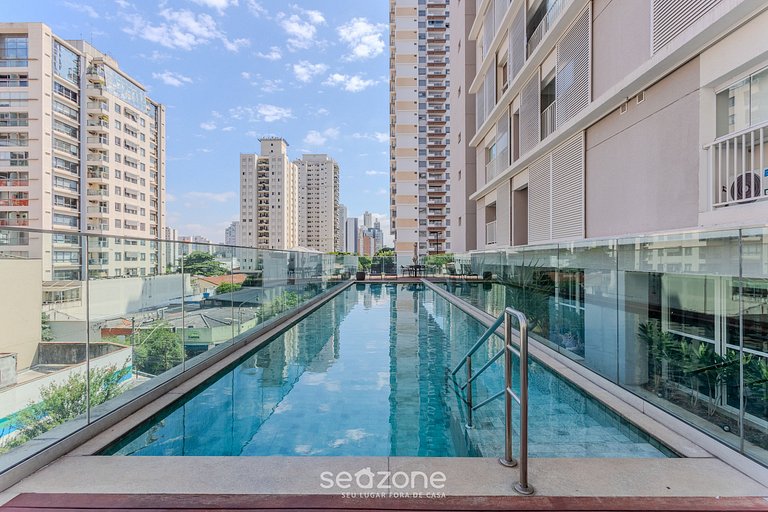Estudio c piscina cerca d Shopping Morumbi JBN0043