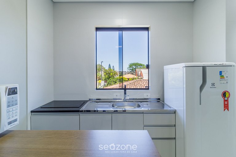 Apto c/ garagem 400m das Dunas Ingleses SLC0203