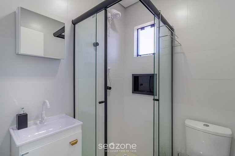 Apto c/ garagem 400m das Dunas Ingleses SLC0203