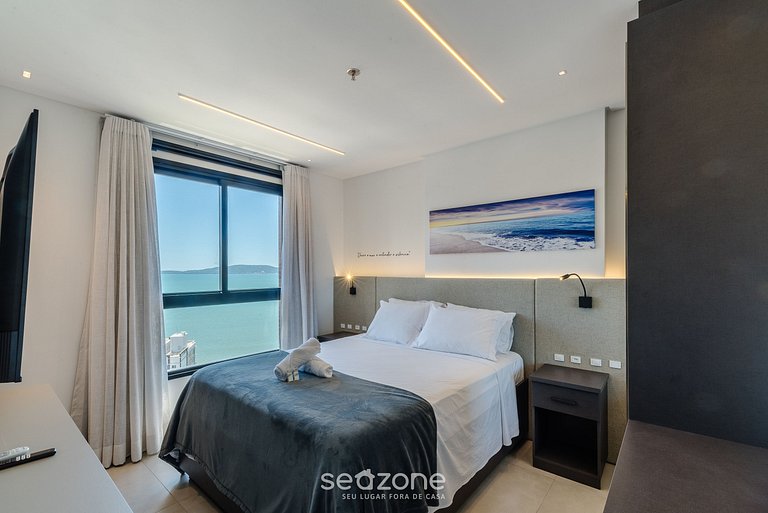 Apto vista mar c/ parrilla 280m playa MHF1908