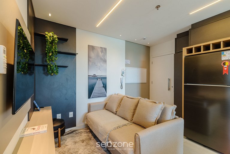 Apto vista mar c/ parrilla 280m playa MHF1908