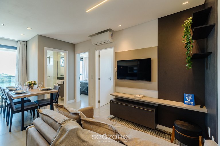 Apto vista mar c/ parrilla 280m playa MHF1908