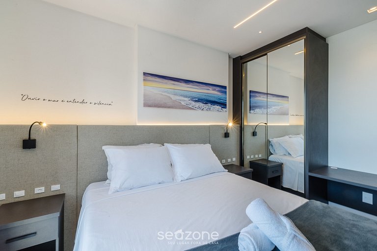 Apto vista mar c/ parrilla 280m playa MHF1908