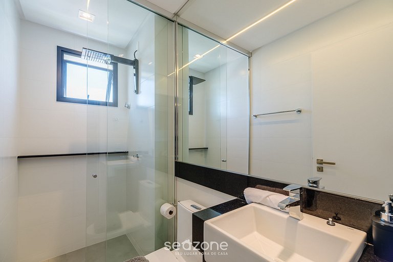 Apto vista mar c/ parrilla 280m playa MHF1908