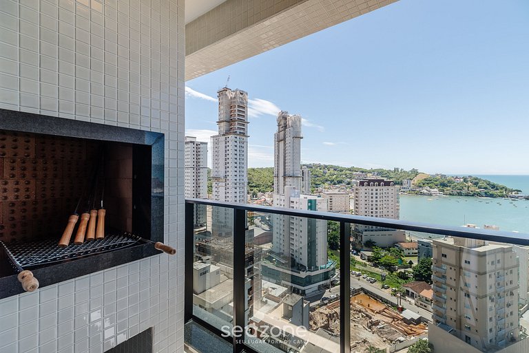 Apto Vista Mar c/ Churrasq. 280m da praia MHF1908