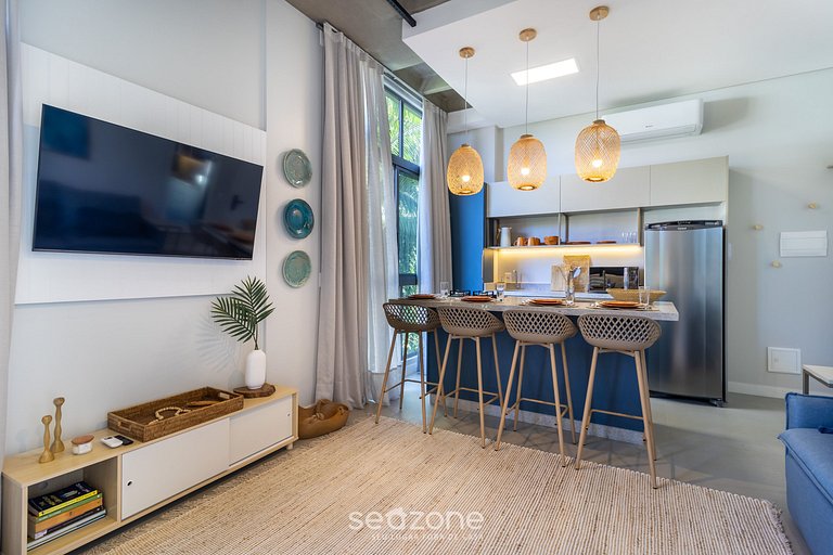 Estudio con Piscina a 750m de la Playa TPS0206