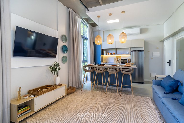 Estudio con Piscina a 750m de la Playa TPS0206