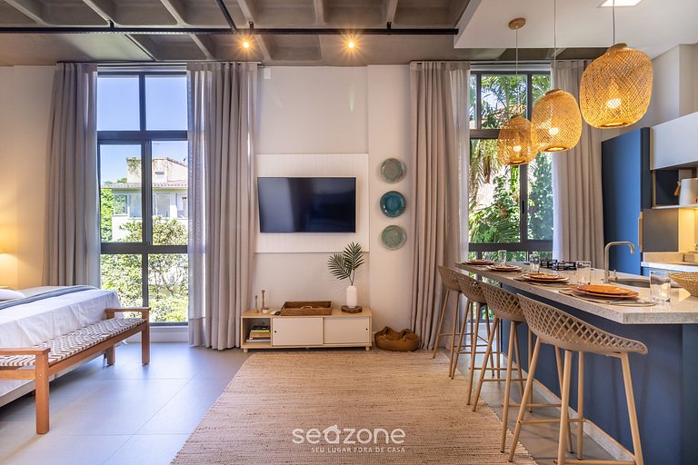 Estudio con Piscina a 750m de la Playa TPS0206