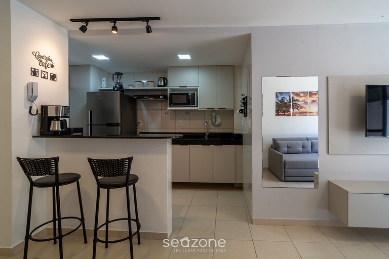 Apto em cond quadra mar e c/ piscina HSS0007