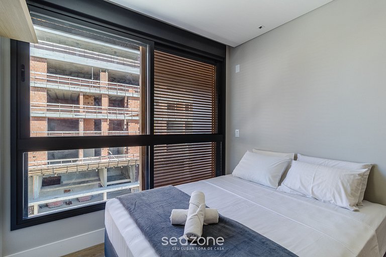 Apto charmoso a 210m da Praia de Jurere PSJ0304