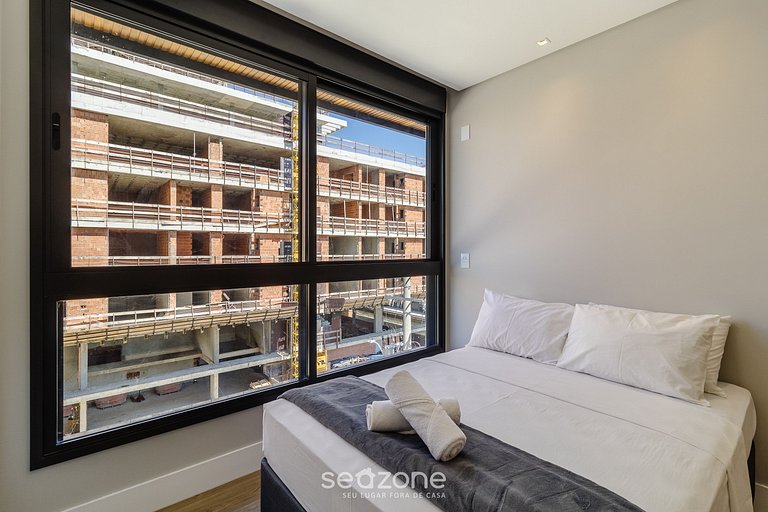 Apto charmoso a 210m da Praia de Jurere PSJ0304