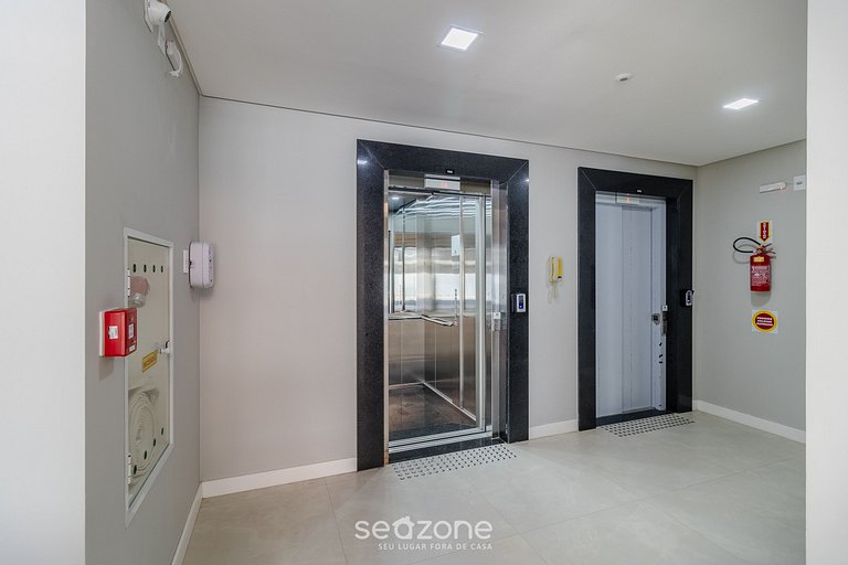 Apto charmoso a 210m da Praia de Jurere PSJ0304