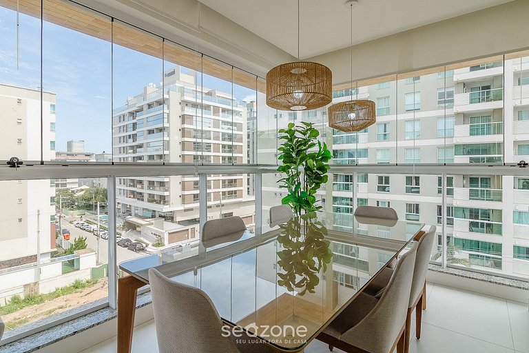 Apartamento c/ Churrasqueira 240m da Praia EHI0401