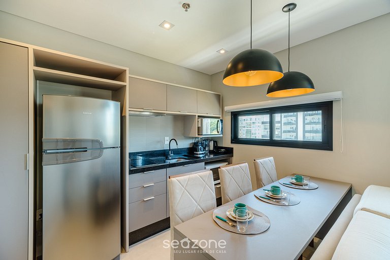 Apto 1Q em cond c/ piscina a 280m da Praia MHF1201