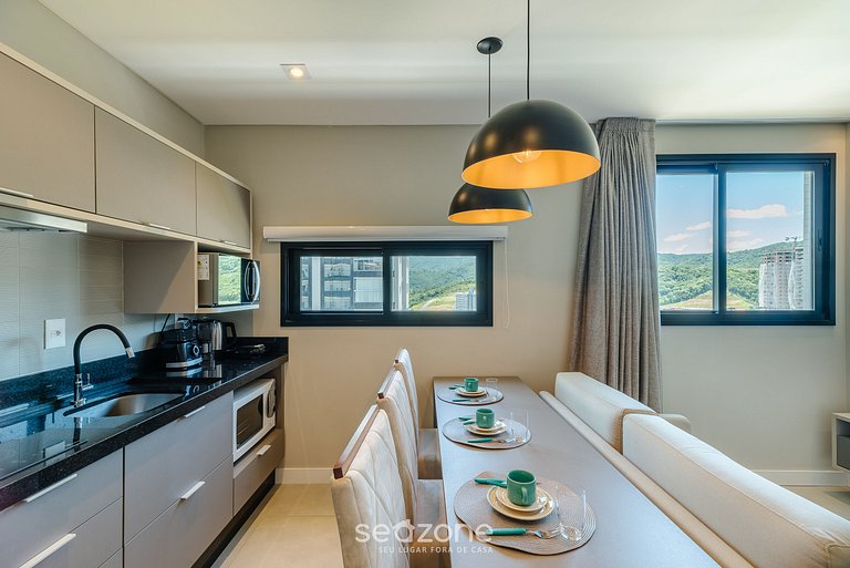 Apto 1Q em cond c/ piscina a 280m da Praia MHF1201