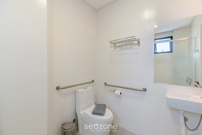 Apartamento de 1 quarto a 280 metros da praia MHF1201
