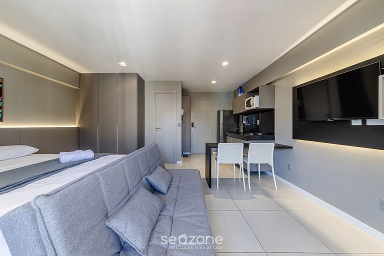 Estudio c/ piscina 300m de playa - Maceió ETI0724