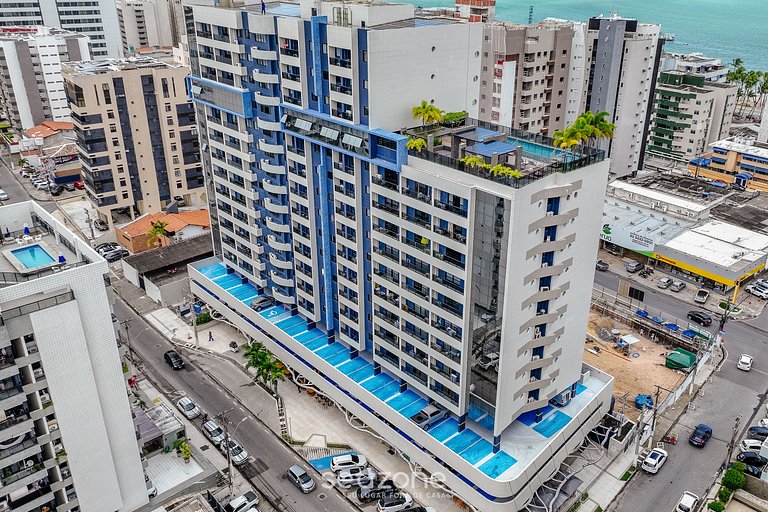 Aconchego em cond. a 300metros da praia ETI0724