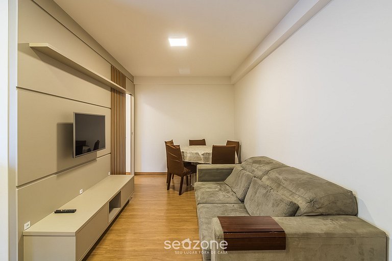 Apto vista mar en cond frente a la playa VAC0603