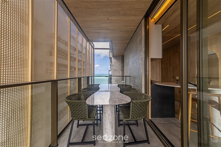 Estúdio Moderno c/ Vista Mar Lateral - NWT1223