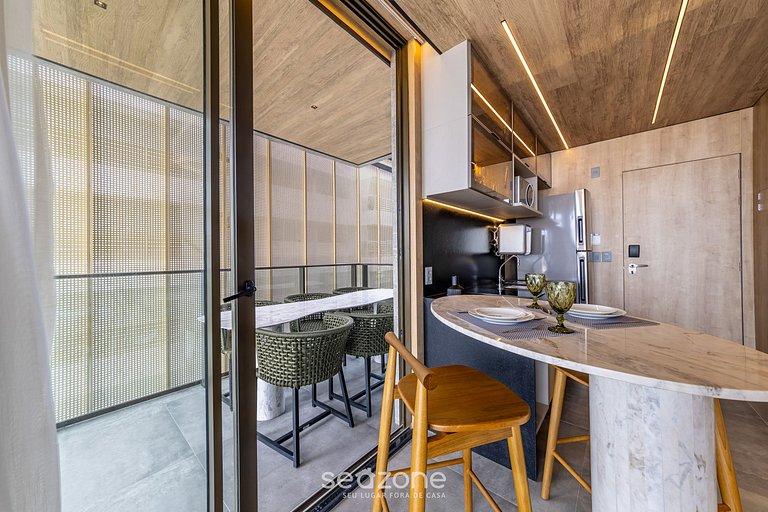 Estudio Moderno c/ Vista Lateral al Mar - NWT1223