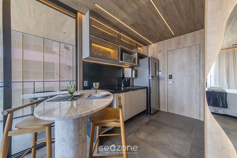 Estúdio Moderno c/ Vista Mar Lateral - NWT1223