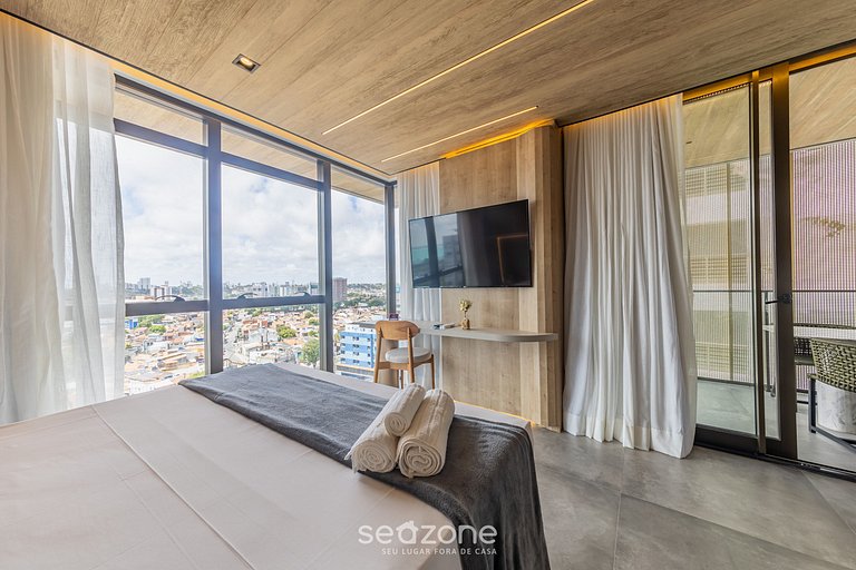 Estudio Moderno c/ Vista Lateral al Mar - NWT1223