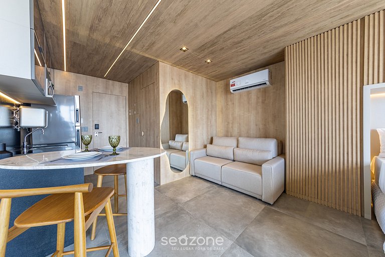 Estúdio Moderno c/ Vista Mar Lateral - NWT1223