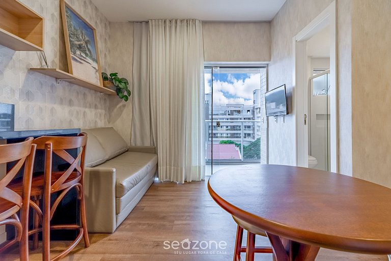 Hermoso estudio a 240m del mar en Bombinhas VEC311